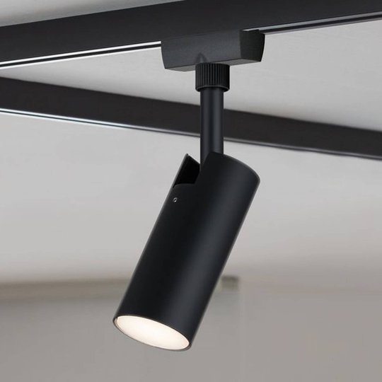 Paulmann URail LED-Spot Tubo musta 3 000 K