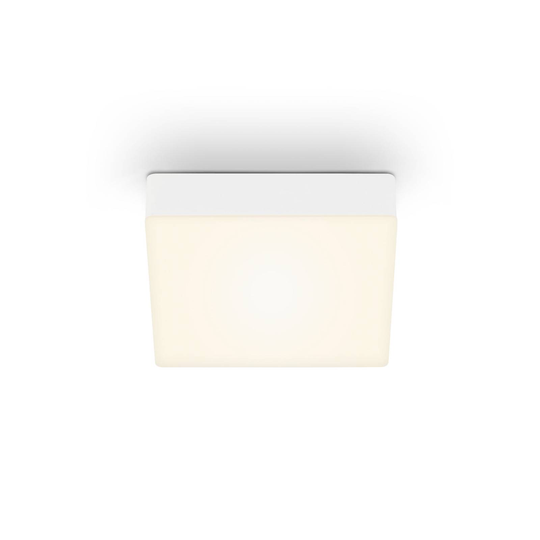 LED-kattovalaisin Flame, 15,7 x 15,7 cm, valkoinen