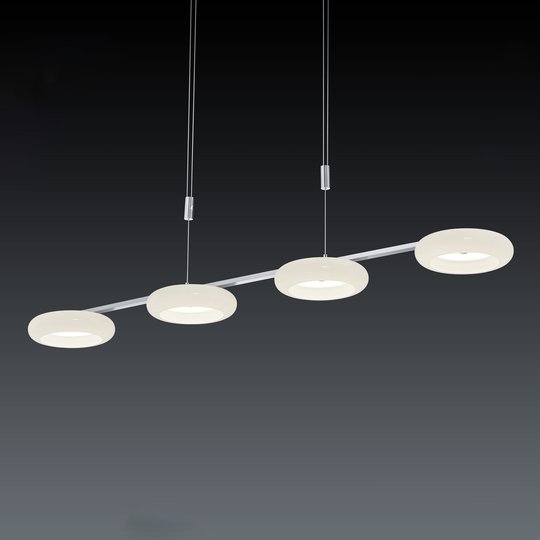 BANKAMP Centa riippuvalaisin 4-lamp. nikkeli