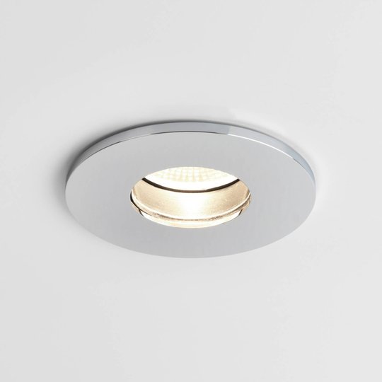 Astro Obscura Round -LED-uppovalaisin, kromi