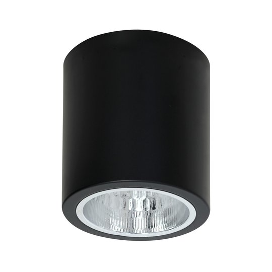 Kattokohdevalo Downlight round, musta, Ø 13,3 cm
