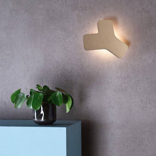 LED-seinävalaisin Ypsilon, beige