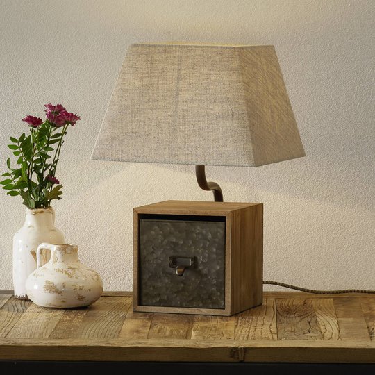 Pöytävalaisin Cassetto laatikolla, korkeus 46 cm