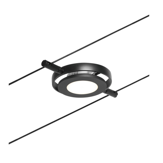 Paulmann Wire RoundMac-spotti musta