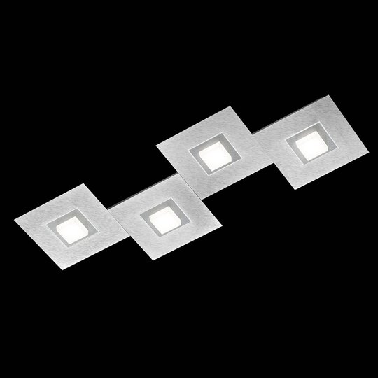 GROSSMANN Karree -kattolamppu 4-lamp. 80x30cm tit