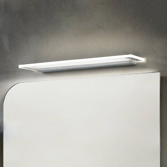 LED-seinävalo Skinny IP44-luokka kiiltävä alumiini