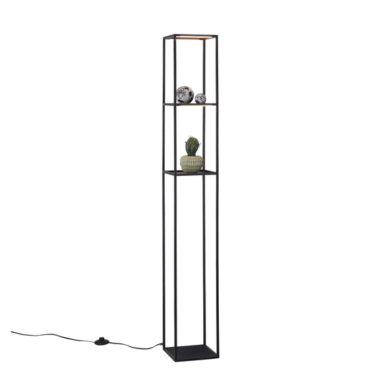 Paul Neuhaus Contura -LED-lattiavalo, musta