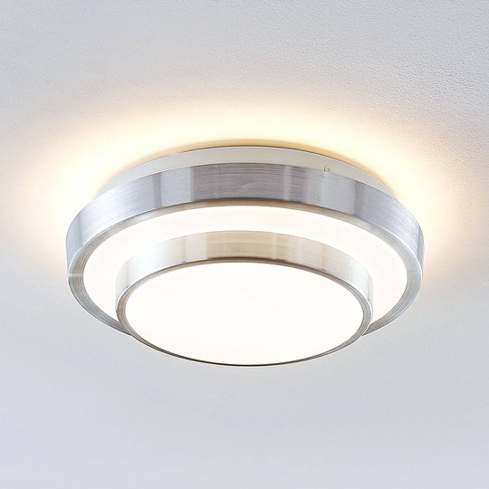 Lindby Naima LED kattovalaisin, pyöreä, 29,5 cm