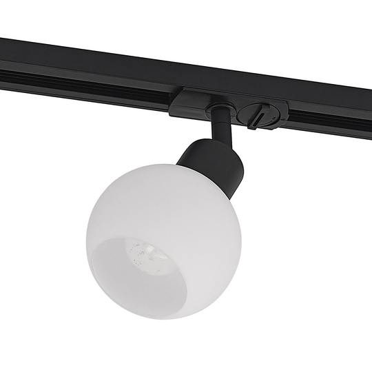 Lindby Maart -LED-spotti 1-vaihekiskoon, musta