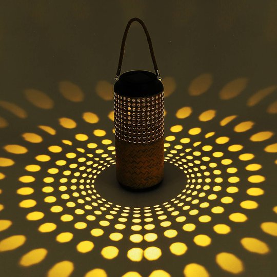 Aurinkokäyttöinen LED-koristevalaisin 33669, bambu