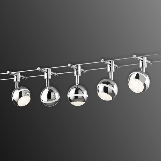 LED-vaijerijärjestelmä Baloubet krominvärisenä