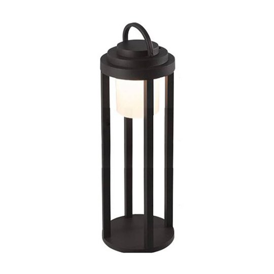 LED-ulkovalaisin Kalimnos, musta, akku, 50 cm