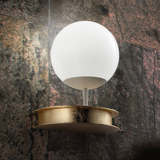 Loistokas kullanvärinen LED-seinävalo Sfera