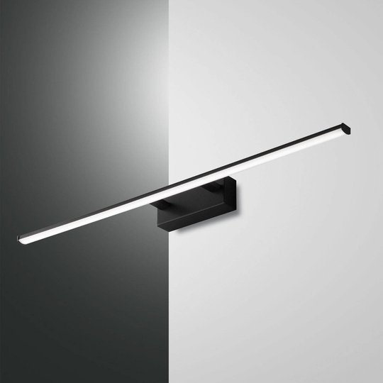 LED-seinävalaisin Nala, musta, leveys 75 cm