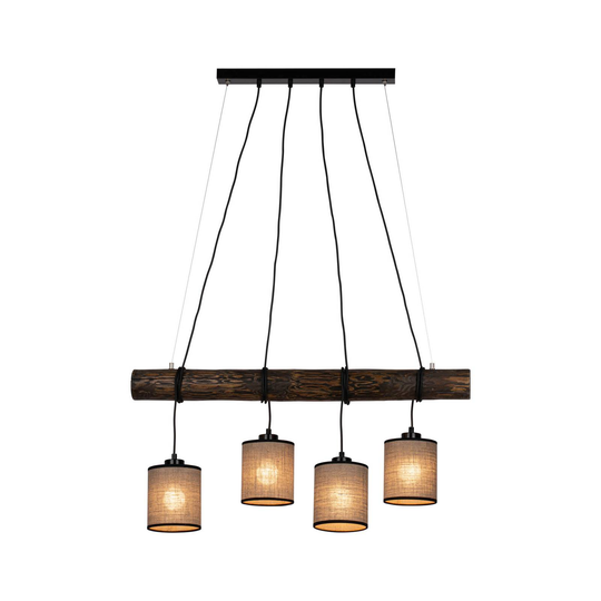Freniso-riippuvalo, mänty, beige, 4-lamppuinen