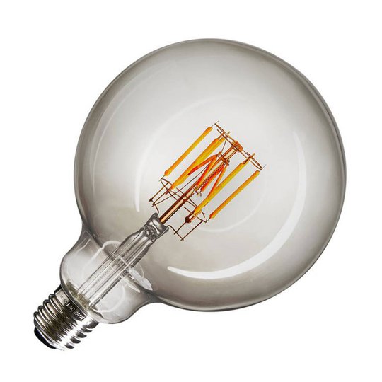SLV-LED-globe E27 8W G125 Ra90 smoke dim-to-warm