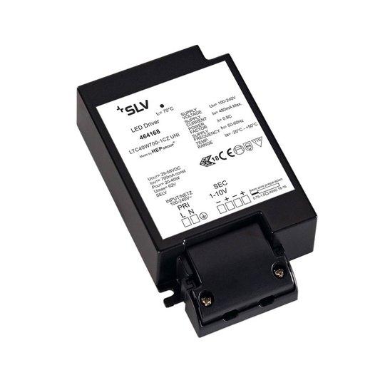 SLV-LED-muuntaja 700 mA / 40 W, vedonpoistolla