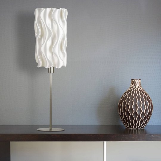 Pöytävalaisin Amöbe biomateriaalia, korkeus 70 cm