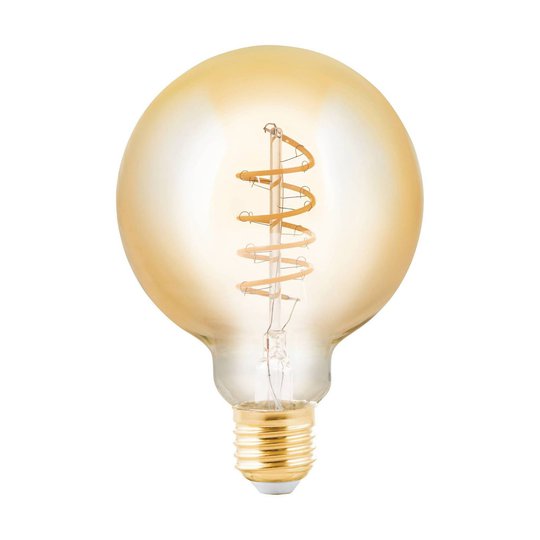 LED-globe-lamppu E27 4W amber Ø 9,5 cm