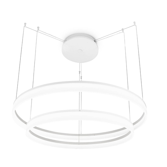 Grok Circ -LED-riippuvalo 2 renkaalla, Ø - 100 cm