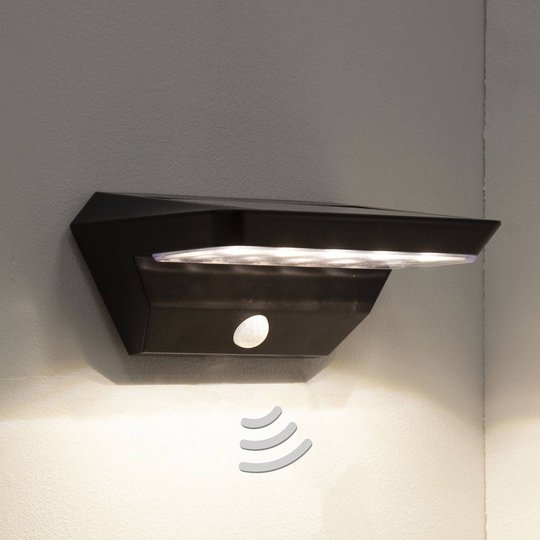 Aurinkokäyttöinen Wally-LED-seinälamppu, tunnistin