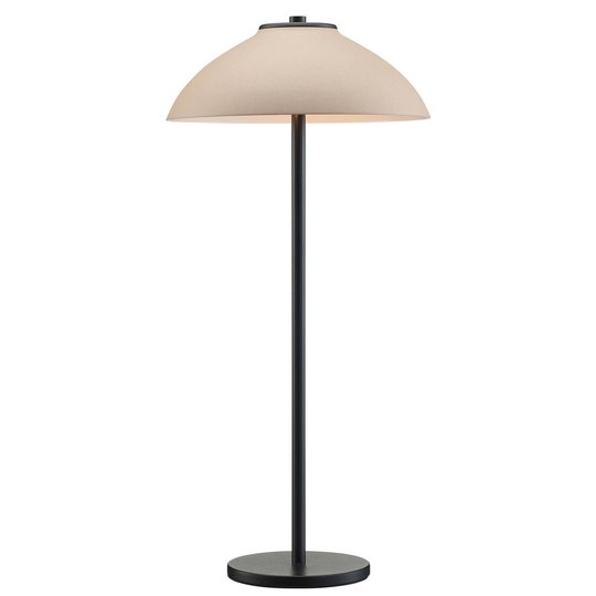 Pöytävalaisin Vali, korkeus 50 cm, musta/beige