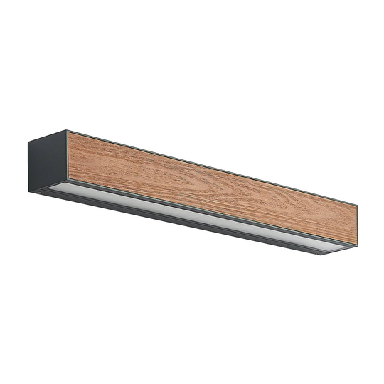 Arcchio Lengo-LED-seinävalo CCT 50cm 2 lamppua puu