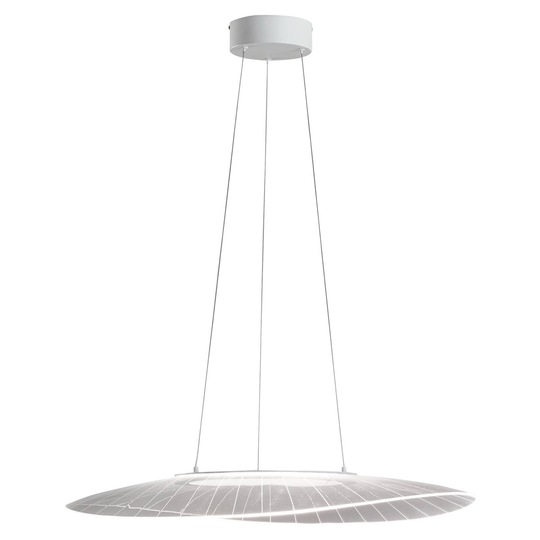Vela-LED-riippuvalo, valkoinen, ovaali, 78 x 55 cm
