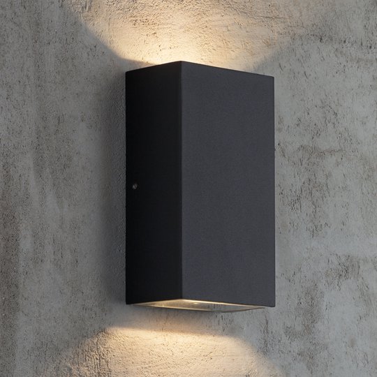 LED-ulkoseinälamppu Rold, kulmikas
