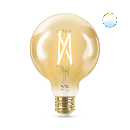 WiZ G95 LED-lamppu E27 7W Globe amber CCT