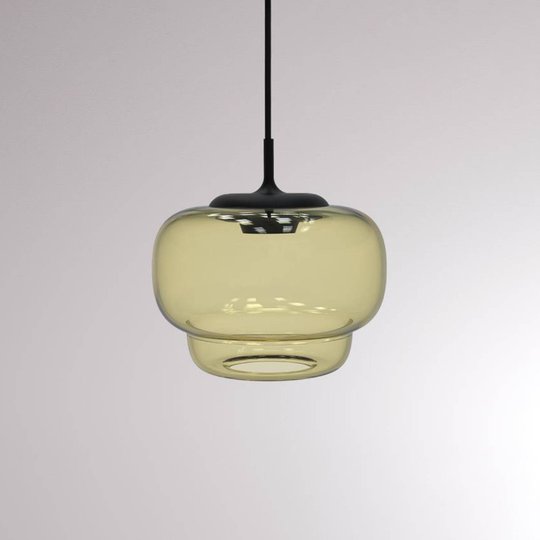 LOUM Canna -LED-riippuvalaisin Ø 21 cm samppanja