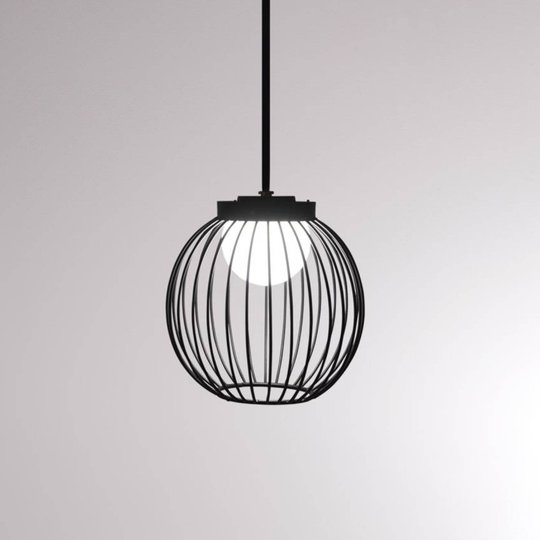 LOUM Boho -LED-riippuvalaisin IP65, häkkivarjostin