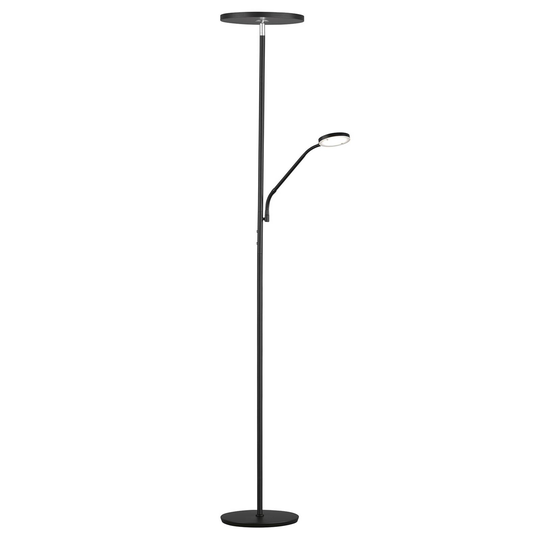 LED-lattiavalo Fabi lukulampulla, mattamusta