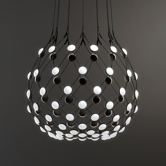 Luceplan Mesh riippuvalaisin Ø 80 cm 5 m ripustin