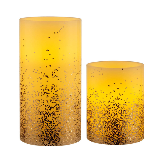 Pauleen Golden Glitter Candle -LED-kynttilä 2 kpl