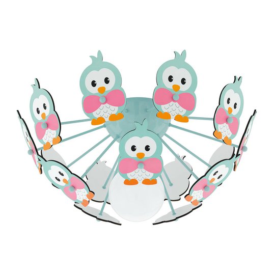 Kattovalaisin Viki 2 pingviinikuvioinnilla, vihreä