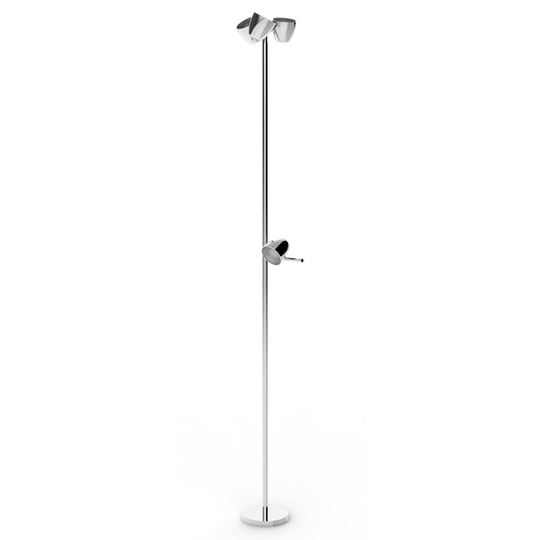LED-lattiavalo Trio, 4-lamppuinen, lukuvalo, kromi