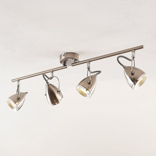 Lindby Jadon LED -kattovalaisin nikkeli, 4-lamp.