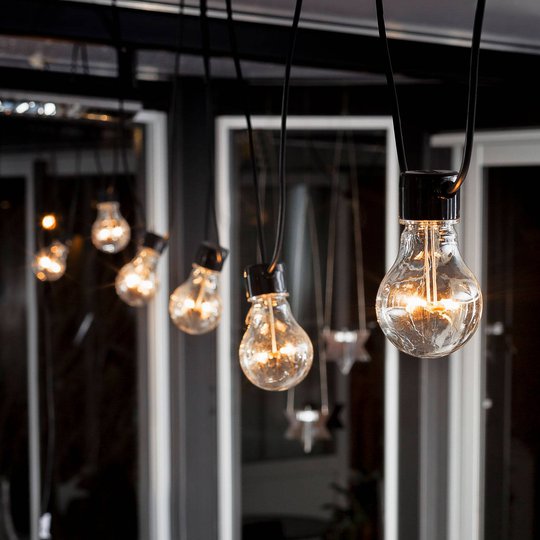 LED-valoketju Biergarten perussetti, meripihka
