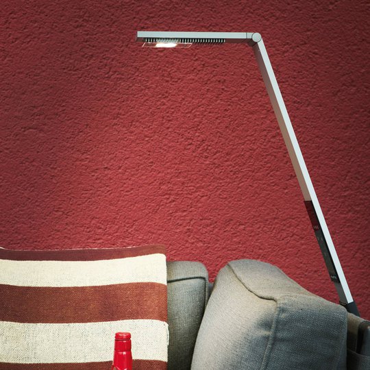 Luctra Flex -LED-lattiavalo, akku, alumiini