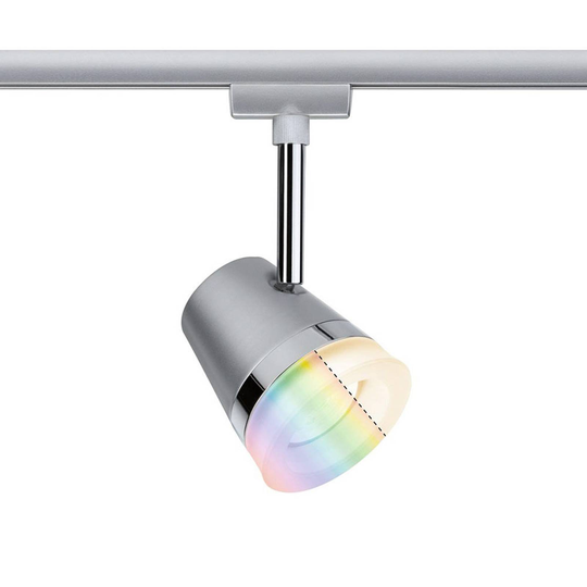 Paulmann URail Cone -spotti RGBW mattakromi ZigBee