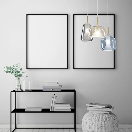 Riippuvalaisin X-Ray 3-lamp. harmaa/hunaja/sininen