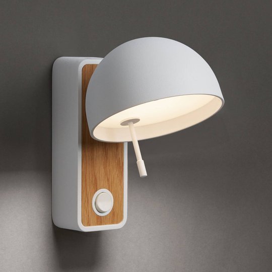 Bover Beddy A/01 LED-seinävalo valkoinen/tammi