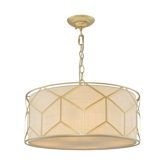 Maytoni Messina-riippuvalo, pellavavarjostin beige