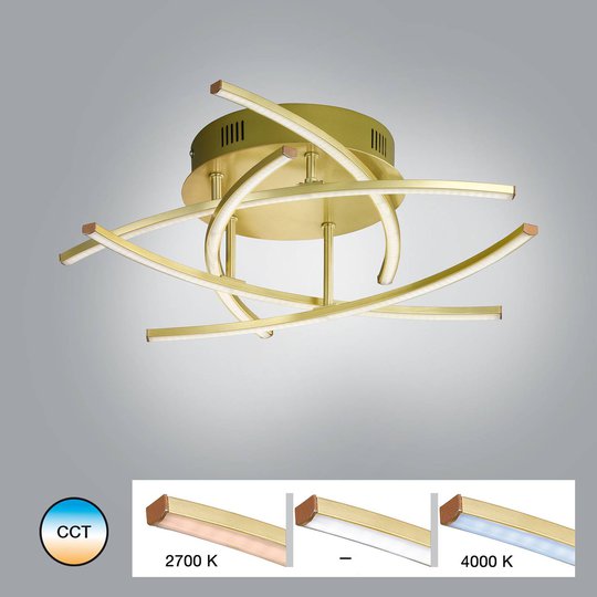 LED-kattovalaisin Cross Tunable White 5-lamppuinen