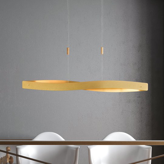 Lucande Lian LED-riippuvalaisin, messinki