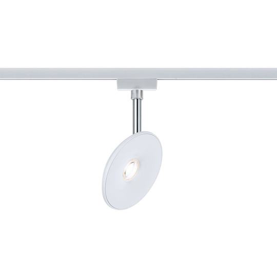 Paulmann URail -LED-spotti Sphere valkoinen/kromi