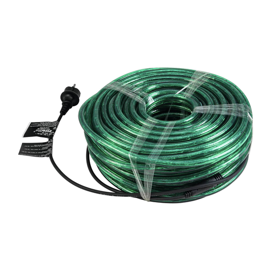 EUROLITE Rubberlight RL1 -valokaapeli vihreä 44 m