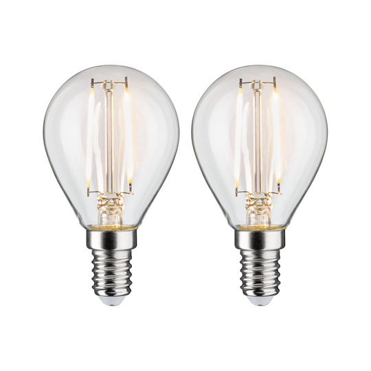 Paulmann LED-lamppu E14 2,7W 2700K Filament 2 kpl