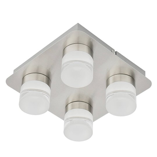 LED-kattovalaisin Stefanie, 4-lamppuinen, teräs